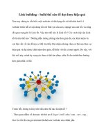 Link building – build thế nào để đạt được hiệu quả ppt