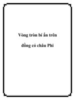 Vòng tròn bí ẩn trên đồng cỏ châu Phi ppt
