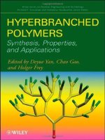 hyperbranched polymers synthesis, properties, and applications