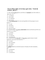 Tìm từ đồng nghĩa với từ được gạch chân - Trình độ TOEFL, Bài số 7 potx