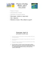 Physics of SurﬁngWaves - part 2 