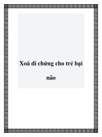 Xoá di chứng cho trẻ bại não pptx