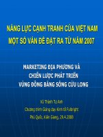 marketing địa phương và chiến lược phát triển vùng đồng bằng sông cửu long