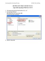 Giáo án - Bài giảng: BÀI TẬP WINDOW FORM