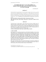 VỀ NHÓM TRUYỆN “VẬT LINH, ĐIỀM LẠ” TRONG TRUYỆN DÂN GIAN VỀ CHÚA NGUYỄN Ở VÙNG NAM BỘ docx