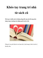 Khéo tay trang trí nhà từ sách cũ docx