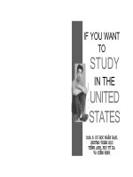 Nếu bạn muốn du học tại Mỹ