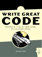 write great code - volume ii - thinking low-level writing high-level