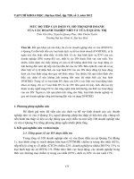 MỨC ĐỘ TIẾP CẬN DỊCH VỤ HỖ TRỢ KINH DOANH CỦA CÁC DOANH NGHIỆP NHỎ VÀ VỪA Ở QUẢNG TRỊ ppt