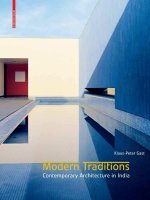 modern traditions - contemporary architecture in india