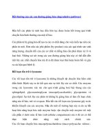 Bất thường của các con đường giáng hóa (degradative pathway) docx