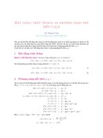 phương pháp đổi biến pqr – võ thành văn