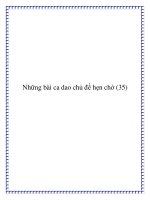 Những bài ca dao chủ đề nguyện ước tình yêu docx