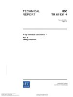 IEC 61131 4 programmable controllers   user guidelines