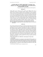 SỰ PHÂN BỐ CỦA THỦY SINH THỰC VẬT BẬC CAO TRONG CÁC THỦY VỰC Ô NHIỄM HỮU CƠ VÀO MÙA MƯA Ở THÀNH PHỐ CẦN THƠ docx