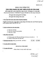 Nghiên cứu khoa học công nghệ và ứng dụng triển khai sản xuất thuốc tập hợp tuyển quặng apatit loại III lào cai