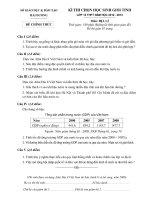 Đề thi học sinh giỏi lớp 12 THPT tỉnh Hải Dương năm 2012 môn Địa Lý pptx