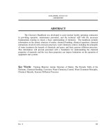 Fundamentals handbook   chemistry
