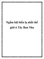Ngắm bãi biển lạ nhất thế giới ở Tây Ban Nha ppt