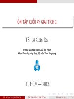 ôn tập giải tích 1.1