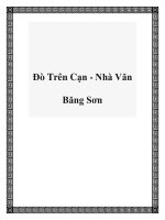 Đò Trên Cạn - Nhà Văn Băng Sơn pptx