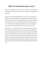 Nhiều cha mẹ phát hiện muộn con tự kỷ docx