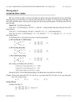 cách áp dụng sơ đồ đường chéo