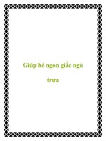 Giúp bé ngon giấc ngủ trưa pptx