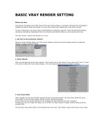 BASIC VRAY RENDER SETTING