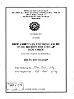 Điều khiển vận tốc động cơ DC dùng bộ biến đổi điện áp một chiều