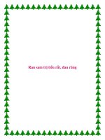 Rau sam trị tiểu rắt, đau răng pdf