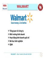 Tìm hiểu chiến lược kinh doanh walmart