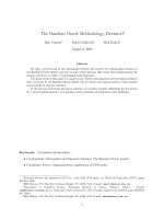 The Random Oracle Methodology, Revisited