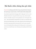 Bài thuốc chữa chứng đau gót chân ppt