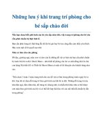 Những lưu ý khi trang trí phòng cho bé sắp chào đời doc