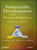 sustainable development in the process industries cases and impact