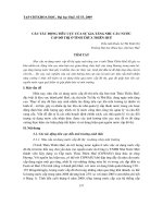 Các tác động tiêu cực của sự gia tăng  nhu cầu nước cấp đô thị ở tỉnh Thừa Thiên Huế