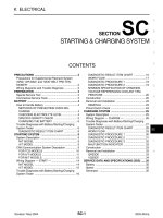 SC hệ THỐNG KHỞI ĐỘNG và CHARGE NISSAN ALTIMA 2003