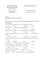 Đề Thi Thử Đại Học Khối D Anh 2013 - Phần 2 - Đề 1 potx