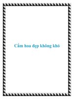 Cắm hoa đẹp không khó docx
