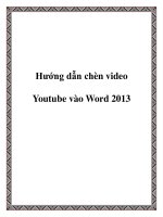 Hướng dẫn chèn video Youtube vào Word 2013 doc