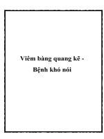 Viêm bàng quang kẽ Bệnh khó nói pdf