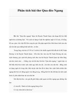 Phân tích bài thơ Qua đèo Ngang pdf