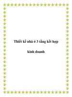 Thiết kế nhà ở 3 tầng kết hợp kinh doanh doc