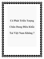 Có Phát Triển Tượng Chân Dung Điêu Khắc Tai Việt Nam Không ? pot