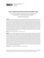 ionospheric irregularities during intense magnetic storms