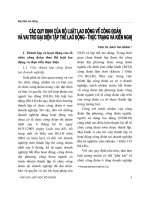 Tài liệu môn luật Công Đoàn - Các qui định của bộ luật lao động về công đoàn và vai trò đại diện tập thể lao động Thực trạng Kiến nghị