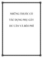 NHỮNG THUỐC CÓ TÁC DỤNG PHỤ GÂY DƯ CÂN VÀ BÉO PHÌ doc