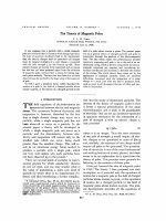 the theory of magnetic poles