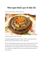 Món ngon thuốc quý từ thịt rắn pdf